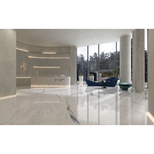 Спеченый камень Juliano Crystal белый 120*270 JLO120270BS076